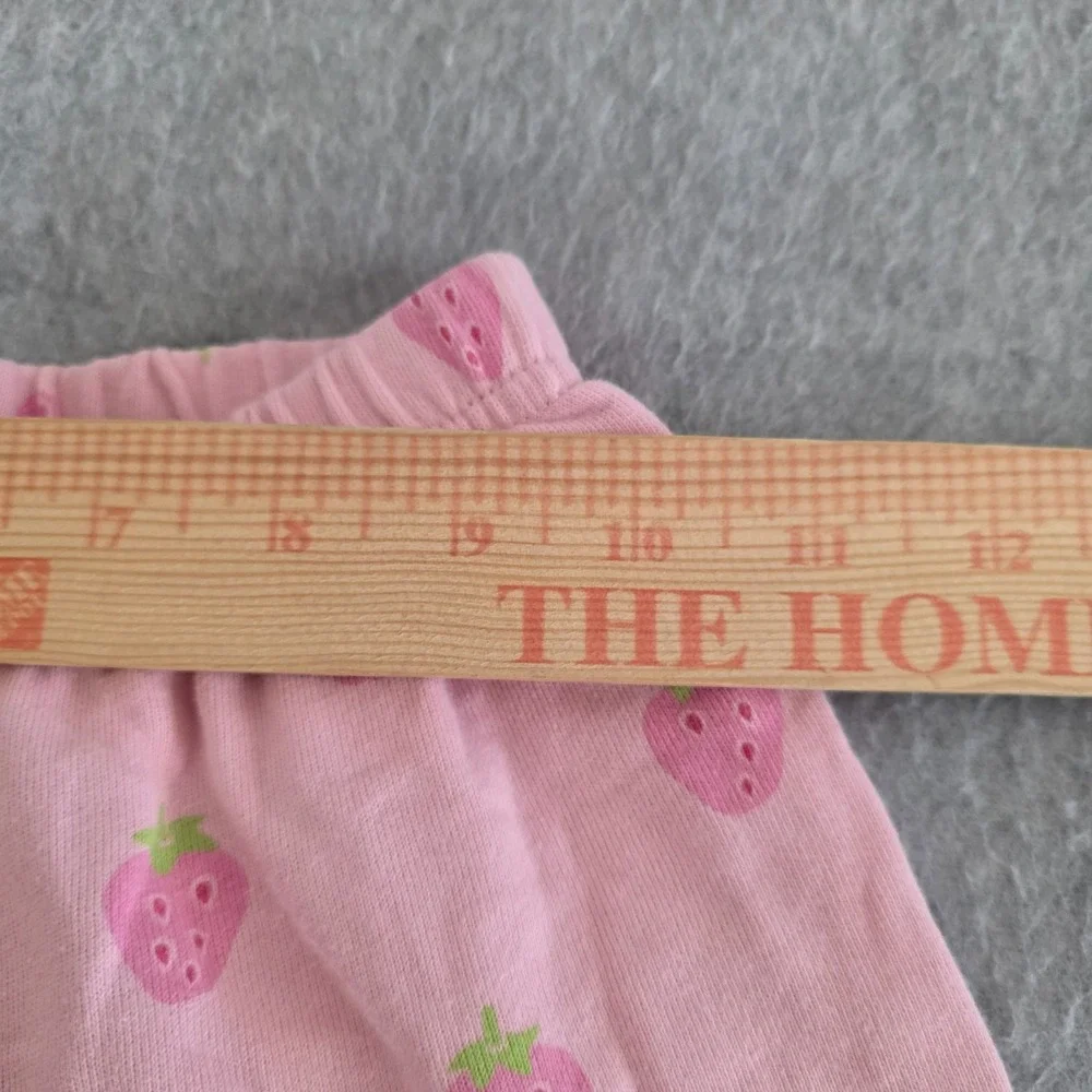 Gymboree Strawberry Pants Girls 6 Yrs XL Pink Elastic Waist Playtime Casual Wear